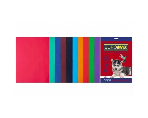 Папір Buromax А4, 80g, DARK+INTENSIVE, 10colors, 20sh (BM.2721920-99)