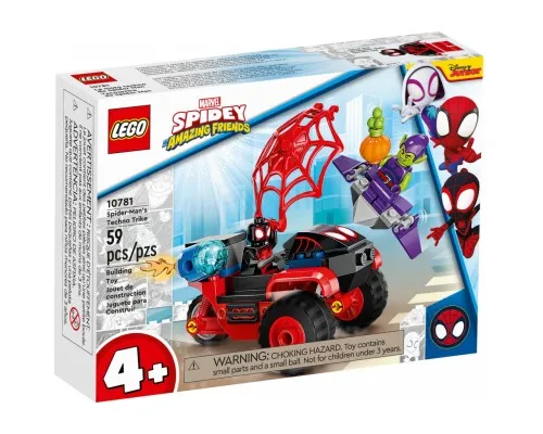 Конструктор LEGO Super Heroes Marvel Майлз Моралес: техно-трайк Людини-Павука (10781)