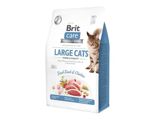 Сухой корм для кошек Brit Care Cat GF Large cats Power and Vitality 400 г (8595602540921)