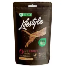 Ласощі для котів Nature's Protection Lifestyle Snack For Cats Soft Rabbit Strips 75 г (SNK46153)