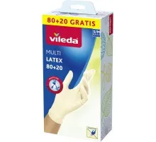 Перчатки хозяйственные Vileda Glove Multi размер S/M 100 шт. (4023103197978)
