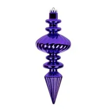 Ялинкова іграшка Novogod`ko Бурулька, пластик, 23 cм, фіолетова, глянець (974093)