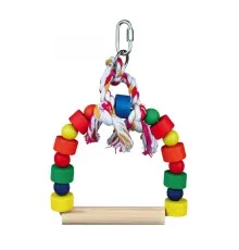 Іграшка для птахів Trixie Гойдалка з мотузкою 13х19 см (4011905058283)