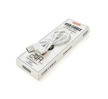 Дата кабель USB 2.0 AM to Lightning 1.0m KSC-060 SUCHANG White 2.4А iKAKU (KSC-060-L)
