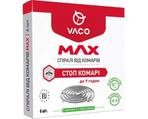 Спіралі від комарів Vaco Max 6 шт. (5901821952651)