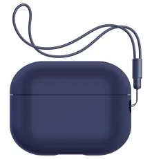 Чохол для навушників Armorstandart Silicone Case with straps для Apple Airpods Pro 2 Dark Blue (ARM68609)