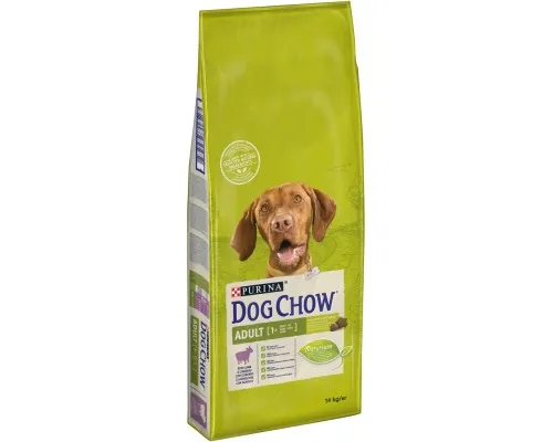 Сухой корм для собак Purina Dog Chow Adult Lamb со вкусом ягненка 14 кг (7613034487636)