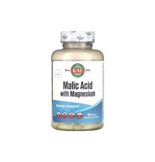 Вітамінно-мінеральний комплекс KAL Яблучна кислота та магній, Malic Acid with Magnesium, 120 таблеток (CAL-74590)