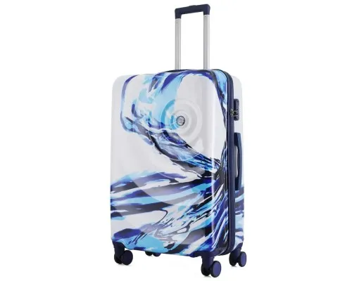 Валіза Semi Line Print 28" L White/Blue (T5653-3)