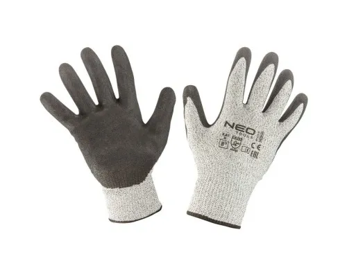 Защитные перчатки Neo Tools нитриловое покрытие, полиэфирный трикотаж, р.10, серый (97-610-10)