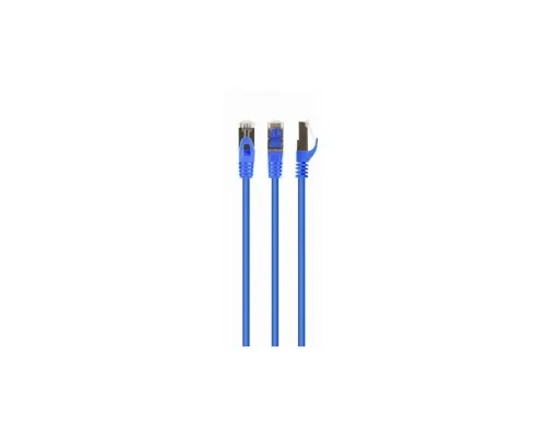 Патч-корд 10м S/FTP Cat 6A CU LSZH blue Cablexpert (PP6A-LSZHCU-B-10M)