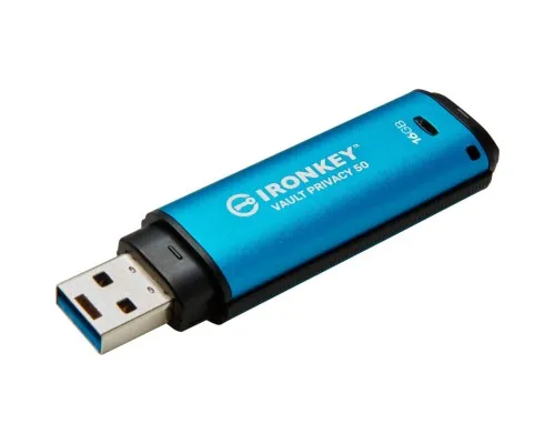 USB флеш накопитель Kingston 16GB IronKey Vault Privacy 50 Blue USB 3.2 (IKVP50/16GB)