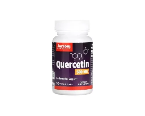 Антиоксидант Jarrow Formulas Кверцетин, 500 мг, Quercetin, 30 вегетерианских капсул (JRW-14123)