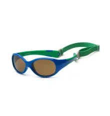 Дитячі сонцезахисні окуляри Koolsun Flex синьо-зелений 3-6 років (KS-FLRS003)
