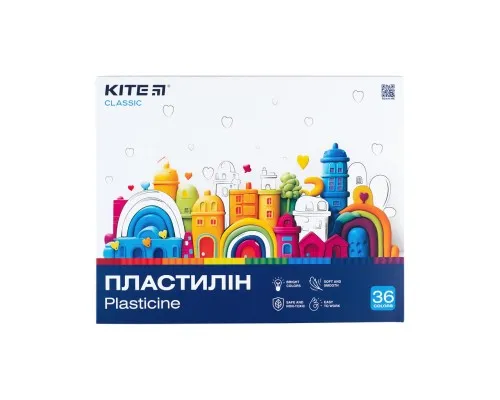 Пластилин Kite Classic 36 цветов, 720 г (K-078)