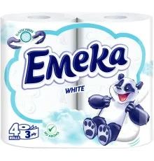 Туалетная бумага Emeka White 3 слоя 4 рулона (3800024035210)