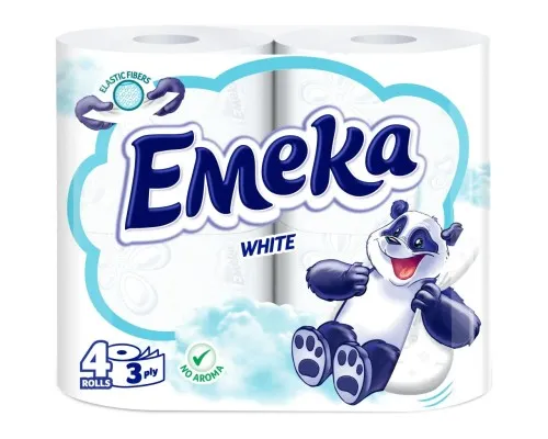 Туалетний папір Emeka White 3 шари 4 рулони (3800024035210)