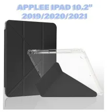 Чохол до планшета BeCover Ultra Slim Origami Transparent Apple Pencil Apple iPad 10.2 2019/2020/2021 Black (711098)