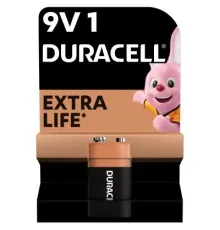 Батарейка Duracell 9V щелочная 1шт. в упаковке (5000394066267 / 81483681)