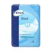 Пелюшки для малюків Tena Bed Plus 60х60 см, 5шт (7322540247893/7322540801910)