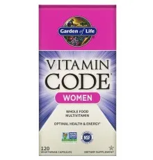 Мультивітамін Garden of Life Мультивітаміни для Жінок, Vitamin Code, 120 вегетаріанських (GOL-11366)