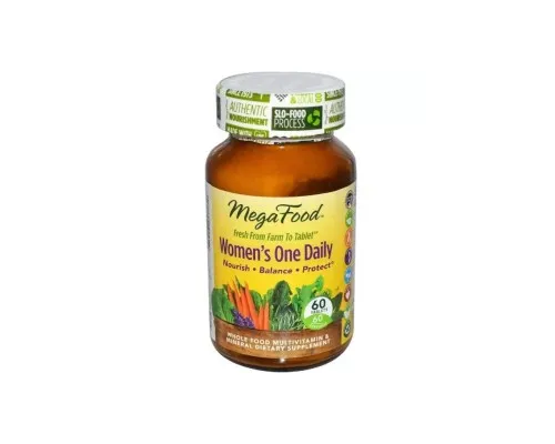 Мультивітамін MegaFood Мультивітаміни для жінок Womens One Daily MegaFood 60 табле (MGF10104)