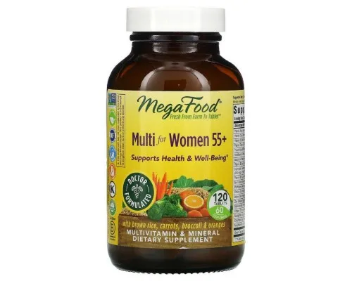 Мультивитамин MegaFood Мультивитамины для женщин 55+, Multi for Women 55+, 120 таб (MGF-10327)