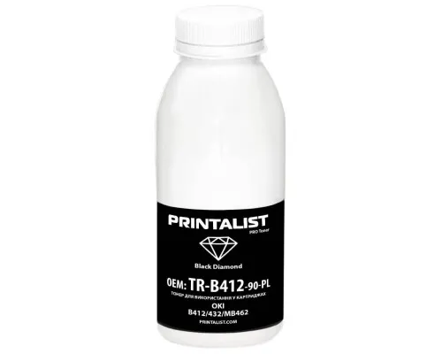 Тонер OKI B412/432/MB462, 90г Black Printalist (TR-B412-90-PL)