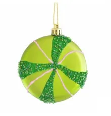 Ялинкова іграшка YES! Fun Зелені мрії куля зелена 8 см (973245)