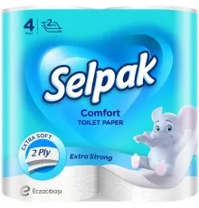 Туалетная бумага Selpak Comfort 2 слоя 4 рулона (8690530802117)