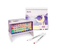 Художній маркер Arrtx Спиртові Alp ASM-02-PT01 40 кольорів, пастельні відтінки (LC302598)