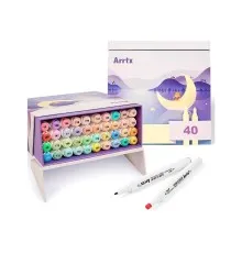 Художественный маркер Arrtx Спиртовые Alp ASM-02-PT01 40 цветов, пастельные оттенки (LC302598)