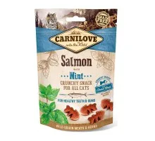 Ласощі для котів Carnilove Crunchy Snack з лососем і м'ятою 50 г (8595602527175)