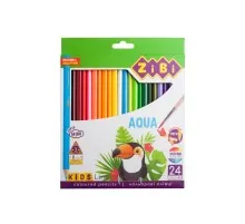Олівці кольорові ZiBi Kids line AQUA акварельні 24 шт (ZB.2476)