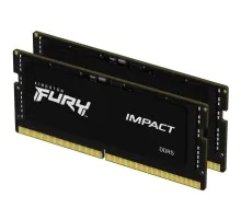 Модуль пам'яті для ноутбука SoDIMM DDR5 64GB (2x32GB) 4800 MHz FURY Impact Kingston Fury (ex.HyperX) (KF548S38IBK2-64)