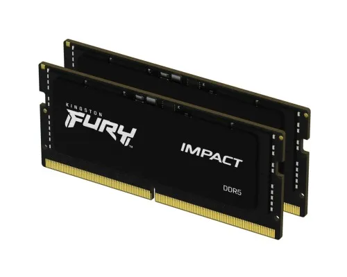 Модуль памяті для ноутбука SoDIMM DDR5 64GB (2x32GB) 4800 MHz FURY Impact Kingston Fury (ex.HyperX) (KF548S38IBK2-64)