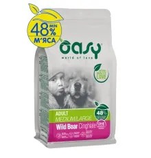 Сухой корм для собак OASY One Animal Protein ADULT Medium/Large с диким кабаном 2.5 кг (8053017348698)