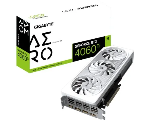 Відеокарта GIGABYTE GeForce RTX4060Ti 16Gb AERO OC (GV-N406TAERO OC-16GD)