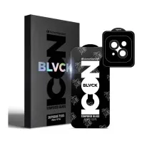 Скло захисне Armorstandart Supreme Plus Black Icon Apple iPhone 15 Plus (ARM71138)
