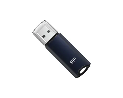 USB флеш накопичувач Silicon Power 64GB Marvel M02 Aluminum Blue USB 3.2 (SP064GBUF3M02V1B)