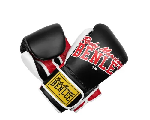 Боксерські рукавички Benlee Bang Loop Шкіра 12oz Чорно-червоні (199351 (Black Red) 12 oz.)
