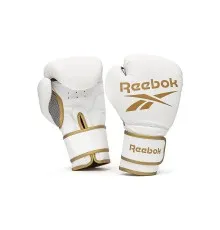 Боксерські рукавички Reebok Boxing Gloves білий, золото RSCB-12010GD 14 унцій (885652021234)