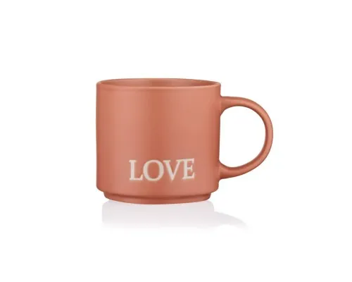 Чашка Ardesto Love, 420мл, кераміка, помаранчевий (AR3043OR)