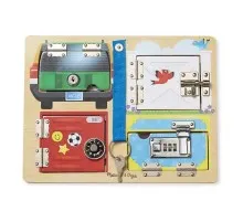 Ігровий набір Melissa&Doug Деревянная доска с защелками и блокировкой (MD19540)