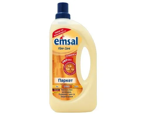 Средство для мытья пола Emsal для ухода за паркетом с пропиткой швов 1 л (4009175163875)