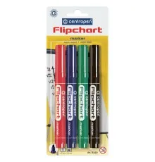 Набор маркеров Centropen Flipchart 8550 2,5 мм, round tip, SET 4colors (BLister) (8550/4/BL)