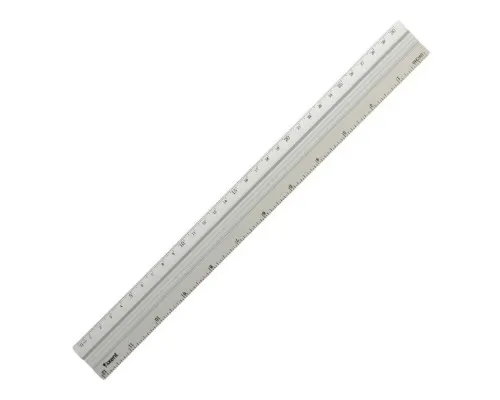 Лінійка Axent aluminum, 30cm, grey (7430-А)