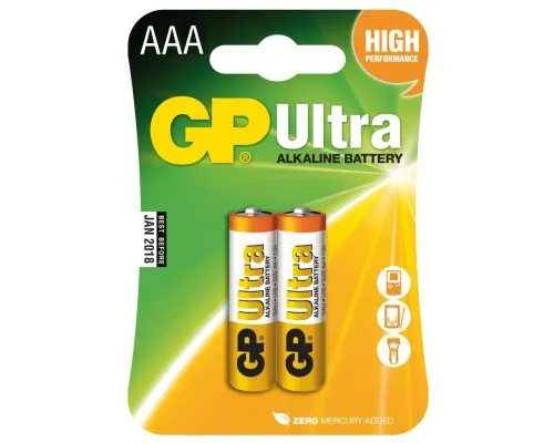 Батарейка Gp AAA LR03 ULTRA Alcaline * 2 (24AU-U2 / 4891199027642)