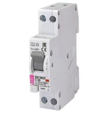 Дифференциальный автоматический выключатель ETI ETI KZS-1M SUP C 20 / 0,03 тип A (6kA) (верхнє з'єднання)