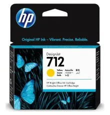 Картридж HP DJ No.712 DesignJet Т230/Т630 Yellow 29ml (3ED69A)